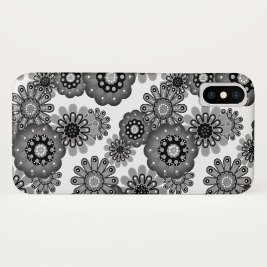 Abstrakter Cartoon Blume Blumenkinder skandinav Case-Mate iPhone Hülle (Rückseite (Horizontal))