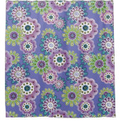 Abstrakter Cartoon Blume Blumenkinder skandinav Duschvorhang (Vorderseite)