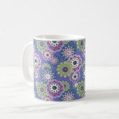 Abstrakter Cartoon Blume Blumenkinder skandinav Kaffeetasse (Vorderseite Links)