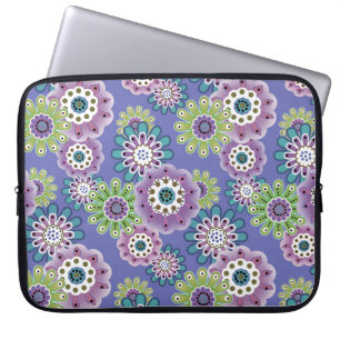 Abstrakter Cartoon Blume Blumenkinder skandinav Laptopschutzhülle