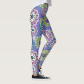 Abstrakter Cartoon Blume Blumenkinder skandinav Leggings (Rechts)