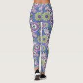 Abstrakter Cartoon Blume Blumenkinder skandinav Leggings (Rückseite)