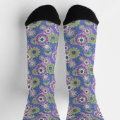 Abstrakter Cartoon Blume Blumenkinder skandinav Socken (Oben)