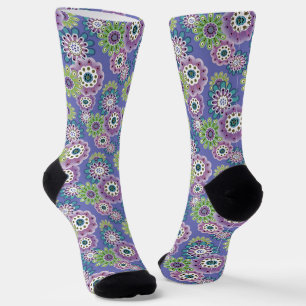 Abstrakter Cartoon Blume Blumenkinder skandinav Socken