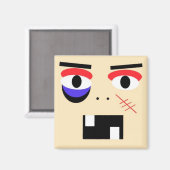 Abstrakter Cartoon Boxer Magnet (Vorderseite/Rückseite)