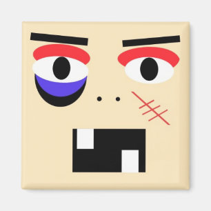 Abstrakter Cartoon-Boxer-Magnet Magnet