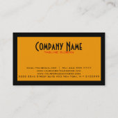 Abstrakter Cartoon des Wasserlebens 2 Visitenkarte (Rückseite)