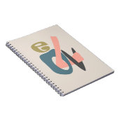 Abstrakter Cartoon Moderner LIEBE Valentinstag Notizblock (Rechte Seite)