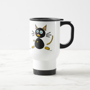 Abstrakter Cat Travel Mug Reisebecher