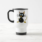 Abstrakter Cat Travel Mug Reisebecher (Links)