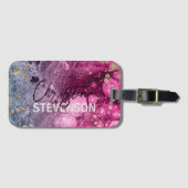 Abstrakter Chic Luxus Modernes Glam Marmormalerei Gepäckanhänger (Vorderseite (Horizontal))