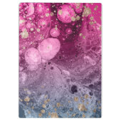 Abstrakter Chic Luxus Modernes Glam Marmormalerei Klemmbrett (Rückseite)