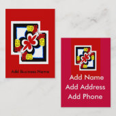 Abstrakter chinesischer Stil, Unternehmensname hin Visitenkarte (Vorne/Hinten)