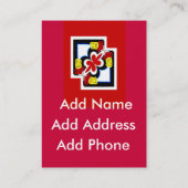 Abstrakter chinesischer Stil, Unternehmensname hin Visitenkarte (Rückseite)