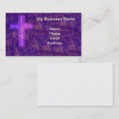 Abstrakter christlicher Hintergrund mit glühendem Visitenkarte (Vorne/Hinten)
