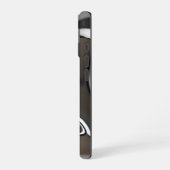 Abstrakter Chrome-Flow iPhone 16 Hülle (Linke Seite)