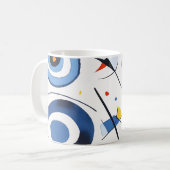 Abstrakter Circular Dimension Kaffeetasse (Vorderseite Links)