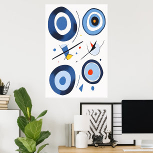 Abstrakter Circular Dimension Poster