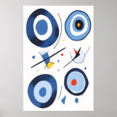 Abstrakter Circular Dimension Poster (Vorne)