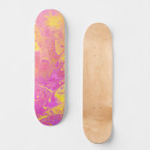 Abstrakter Citrus Burst Skateboard (Vorderseite)