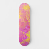 Abstrakter Citrus Burst Skateboard (Vorderseite)