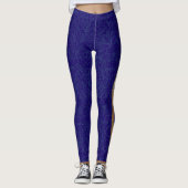 Abstrakter Cobalt Leggings (Vorderseite)