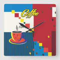 Abstrakter Coffee Cup Pop Art Trendy Stilvoll