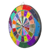 Abstrakter Color Hex Picker Dartscheibe (Vorderseite rechts)