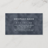 Abstrakter Computer-Finanzgeschäfts-Karten-Grau Visitenkarte (Rückseite)