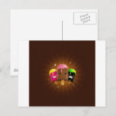 Abstrakter Cooler Geschmack Postkarte (Vorne/Hinten)
