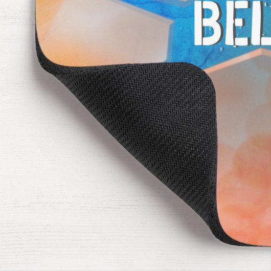 Abstrakter Crack auf Orange Bokeh Mousepad (Ecke)