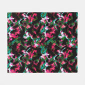 Abstrakter Crimsonschwarz Fleecedecke (Vorderseite (Horizontal))