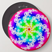Abstrakter Crop Circle Button (Vorne & Hinten)