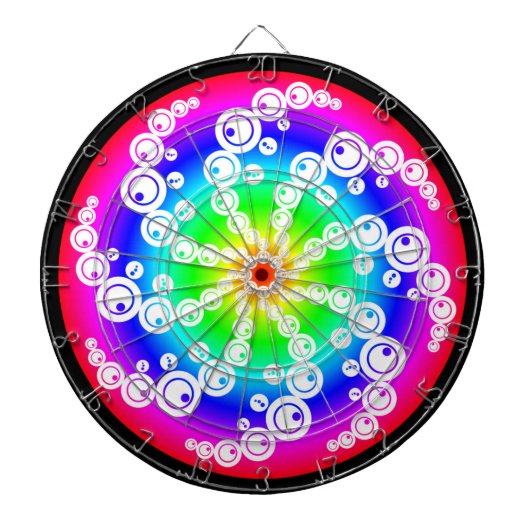 Abstrakter Crop Circle Dartscheibe (vorne)