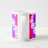 Abstrakter Crop Circle Jumbo-Tasse (Rückseite)