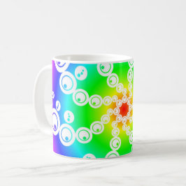 Abstrakter Crop Circle Kaffeetasse