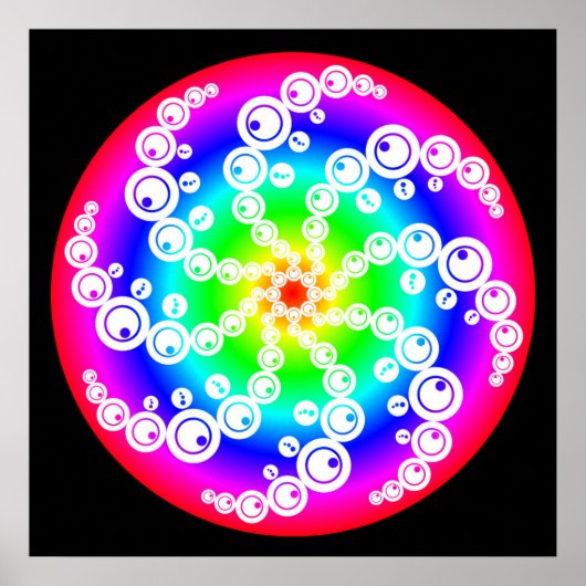 Abstrakter Crop Circle Poster (Vorne)