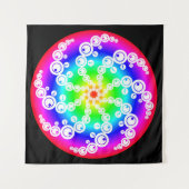Abstrakter Crop Circle Tapestry Wandteppich (Vorderseite (Horizontal))