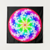 Abstrakter Crop Circle Tapestry Wandteppich (Vorderseite)