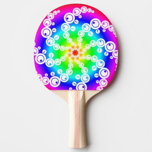 Abstrakter Crop Circle Tischtennis Schläger (Vorderseite)