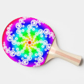 Abstrakter Crop Circle Tischtennis Schläger (Seitenansicht)
