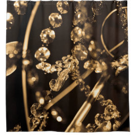 Abstrakter Crystal Chandelier Duschvorhang