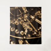 Abstrakter Crystal Chandelier Wandteppich (Vorderseite)