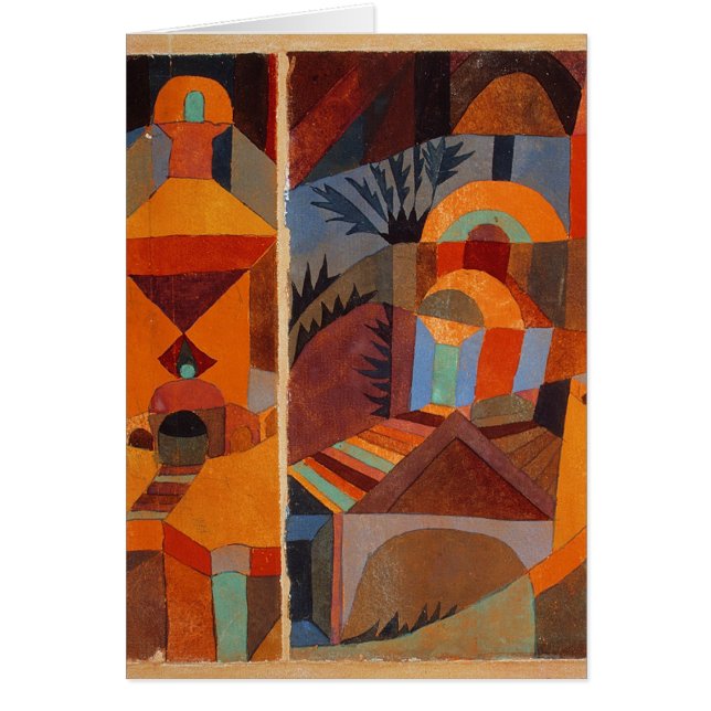 Abstrakter Cubismus Klee Tempelgärten (Vorne)