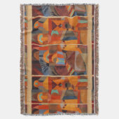 Abstrakter Cubismus Klee Tempelgärten Decke (Vorderseite Vertikal)