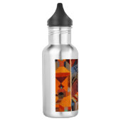 Abstrakter Cubismus Klee Tempelgärten Edelstahlflasche (Links)