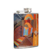 Abstrakter Cubismus Klee Tempelgärten Flachmann (Rechts)