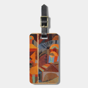 Abstrakter Cubismus Klee Tempelgärten Gepäckanhänger