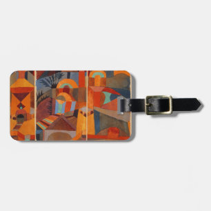 Abstrakter Cubismus Klee Tempelgärten Gepäckanhänger