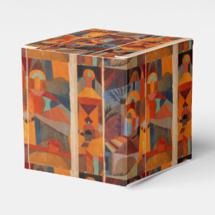 Abstrakter Cubismus Klee Tempelgärten Geschenkschachtel